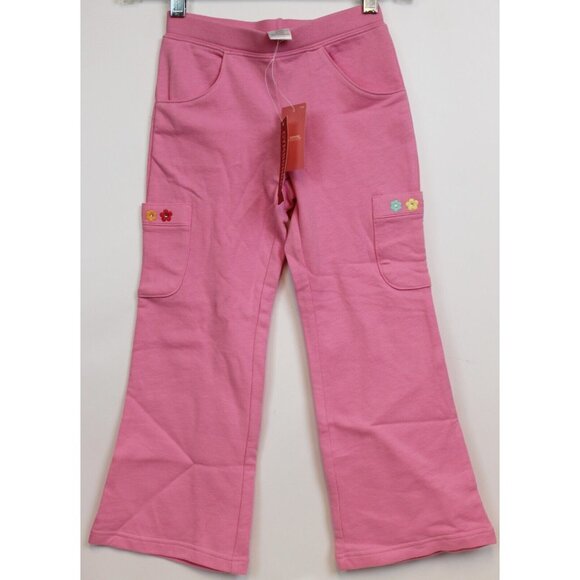 NEW 2007 Gymboree Spring Rainbow Yoga Pants 10 Flower Embroidery Pockets Lounge - Picture 1 of 6